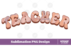 teacher Png Retro school kids Sublimation Product Image 1