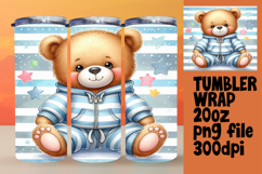 GIFT-WORTHY 20oz Tumbler Template , Teddy Bear Product Image 1