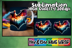 Bright journeys sublimation mug wrap, Animals Art Product Image 1