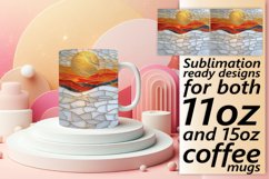 Golden Hibiscus Harmony Mug Design: Glitter Sublimation, Spr Product Image 1