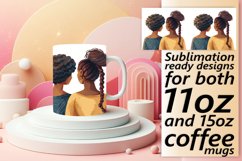 Radiant Vibrant Springtime Girls Mug Wrap: 11oz 15oz Product Image 1