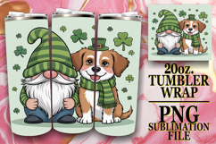 Enchanted Dreams 20oz tumbler wrap, St Patricks Product Image 1