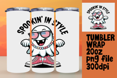Crafty 20oz Tumbler Template , Funny Ghost Product Image 1