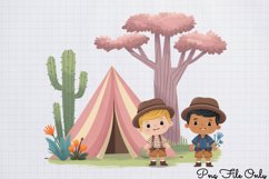 Watercolor Safari Adventure Clipart PNG Product Image 1