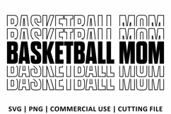 Basketball Mom SVG | Stacked SVG Product Image 2