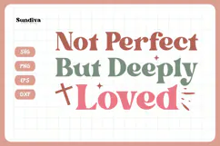 Christian Quote SVG - Faith Saying | Deeply Loved Product Image 3