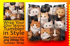 Purrfectly Cute Tumbler Wrap: Sublimation Bliss Product Image 1