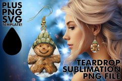 Cozy teardrop EARRINGS Design Ideas, Gingerbread Man Product Image 1
