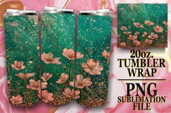 Dazzling Leopard Print Tumbler Wrap: Sublimation - 20oz Product Image 1