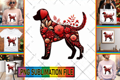 Enchanted TSHIRT Sublimation PNG, Flower Animals Product Image 1