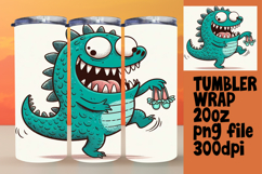 ARTISTIC PNG for 20oz Tumbler , Monster Product Image 1