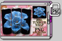 Petal Power Sublimation Tumbler Wrap 20oz Delight Product Image 1