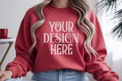 Christmas Gildan 18000 Heliconia Crewneck Sweatshirt Mockup Product Image 1