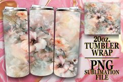Whimsical Blossom Burst Tumbler Wrap, Colorful Joy Product Image 1
