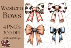 Western Style Bow PNG, Cute Cowboy, Cowgirl Coquette Png Product Image 1