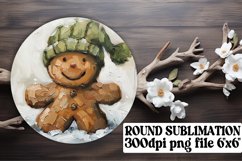 Radiant Circle Car Coasters PNG, Gingerbread Product Image 1