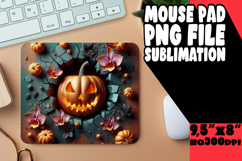 CHEERFUL MOUSE PAD INSPIRATIONAL PNG, 3D Pumpkin Product Image 1
