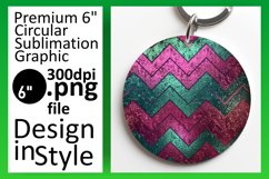 Glitter Stripe Round Design with Vibrant Colors Product Image 1