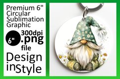 Festive Gnome Sublimation Circle Array Product Image 1