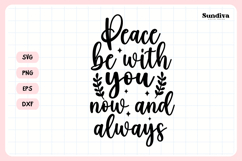 Christian Memorial Quote SVG | Peace Be With You Product Image 3