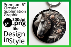 Bright Circle Design for Sublimation , Horse Product Image 1