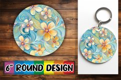 Coastal Beauty: Round Keychain &amp; Coasters Product Image 1