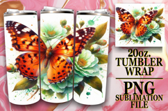 BREATHTAKING VIEWS 20oz TUMBLER WRAP, Butterfly Product Image 1