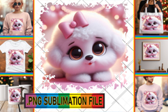 Sweet PNG Designs for TSHIRTS, 3D Dog Product Image 1