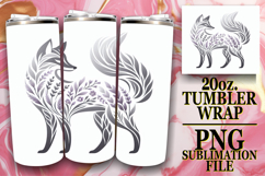 SERENE ESCAPES 20oz TUMBLER WRAP, Flower Animals Product Image 1
