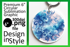 Lovely Circle Design for Coasters , Watercolor Patter Product Image 1