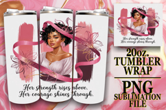 JOYFUL WHISPERS 20oz TUMBLER WRAP, Cancer Product Image 1
