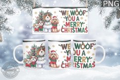 We Woof You A Mug Wrap Design-Christmas Dog Sublimation Product Image 1