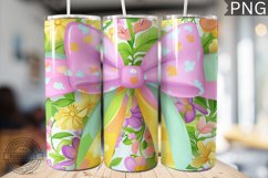 Spring Fling Bow Tumbler Wrap -High Quality 300 Dpi Product Image 1