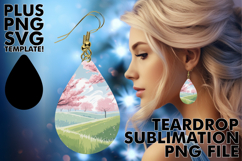 Cozy Teardrop Earrings Ideas PNG, Spring Product Image 1