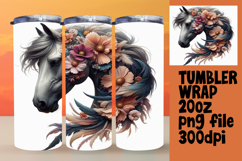 Bespoke 20oz Tumbler Artwork , Horse Product Image 1