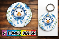 Bright Round Designs for Kids PNG, Goose Product Image 1