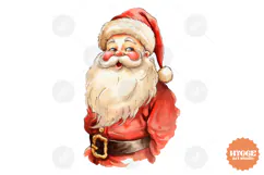 Christmas Vintage Santa PNG Sublimation | Retro Winter PNG Product Image 1