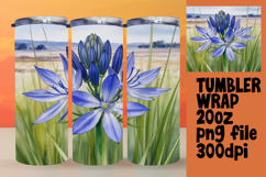 VIBRANT 20oz Tumbler Template for DIY , Flowers Product Image 1