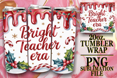 Joyful Spirits 20oz tumbler wrap, Teacher Product Image 1