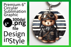 Bright Circle PNG Car Coaster Template , Teddy Bear Product Image 1