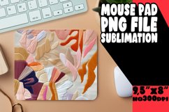 Colorful Flower Embroidery Mouse Pad Sublimation Product Image 1