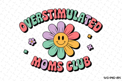 Overstimulated Moms Club SVG Design | Mother&#039;s day Svg Product Image 1