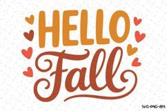 Hello Fall Svg | Halloween Svg | Svg Cut Files Product Image 1
