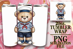 Gentle Moments 20oz tumbler wrap, Teddy Bear Product Image 1