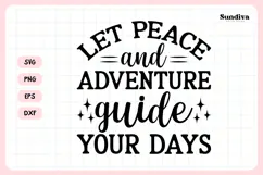 Heartfelt Retirement Quote SVG | Peace and Adventure Product Image 3