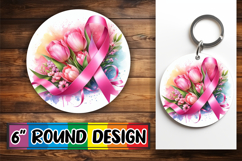 Radiant Keychain Circle Style, Flowers Product Image 1