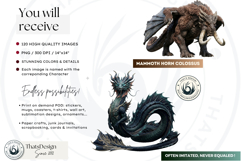 Fantasy Dragons Cliparts, Mythical Monster PNG Product Image 2