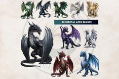Obsidian Witches Clipart Dark Fantasy PNG Set Product Image 3