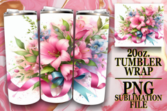 Joyful journeys 20oz tumbler wrap, Flowers Product Image 1