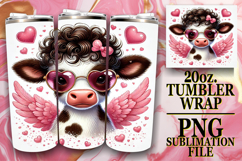 Bright Nights 20oz tumbler wrap, Valentines Product Image 1